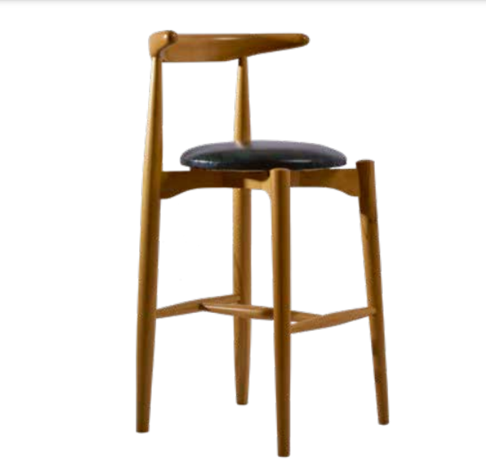 Sandalye 1916 Zus 2289 Cafe Kayın Ayak Suni Deri sırtı kavrayan k