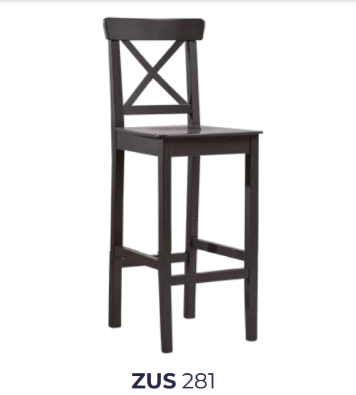 Sandalye 1924 Zus 2300 ÇAPRAZ Cafe BAR yüksek Model Kayın Ayak Pa