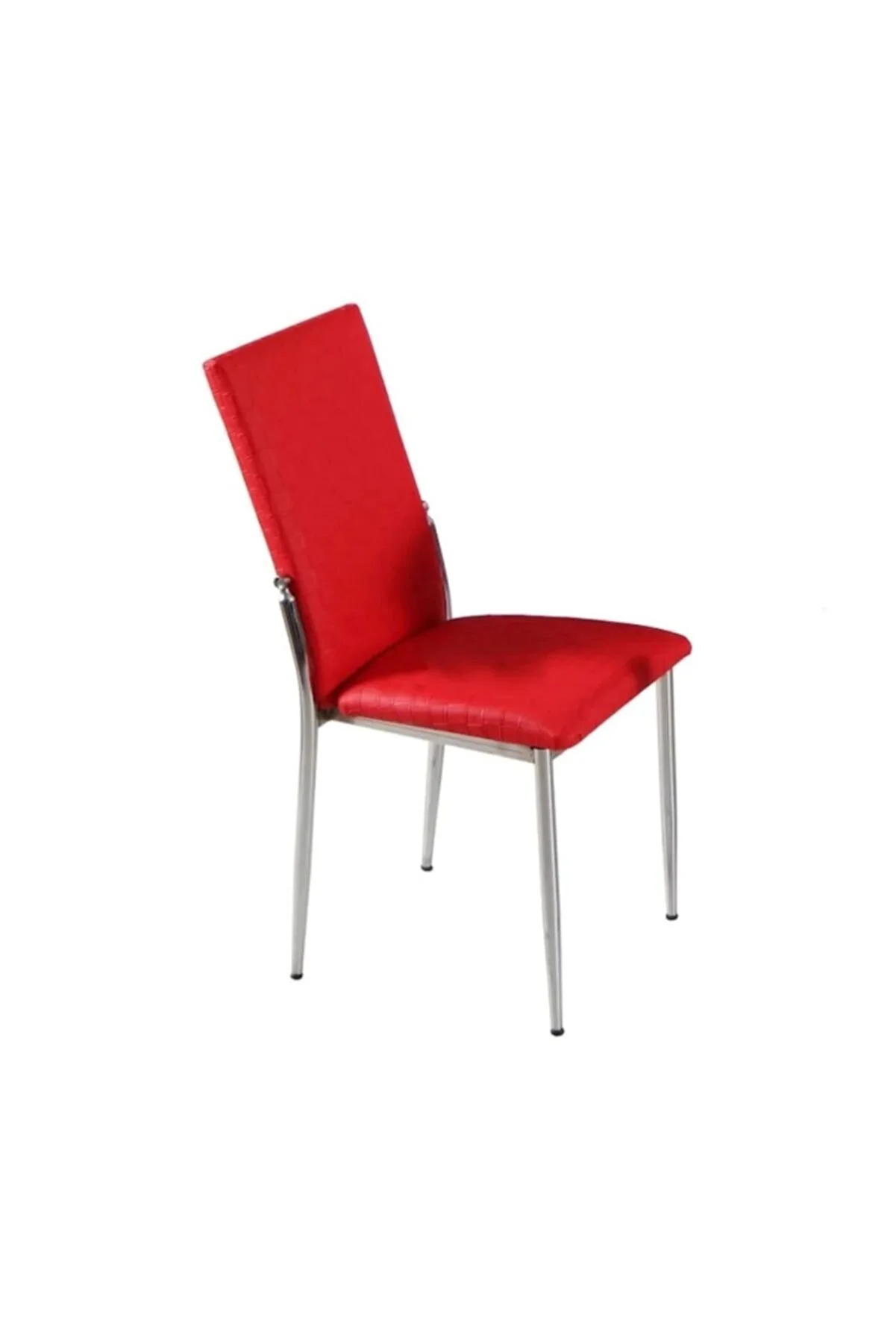 Sandalye 19713 Gözde Model metal transmisyon nikelaj Kırmızı renk