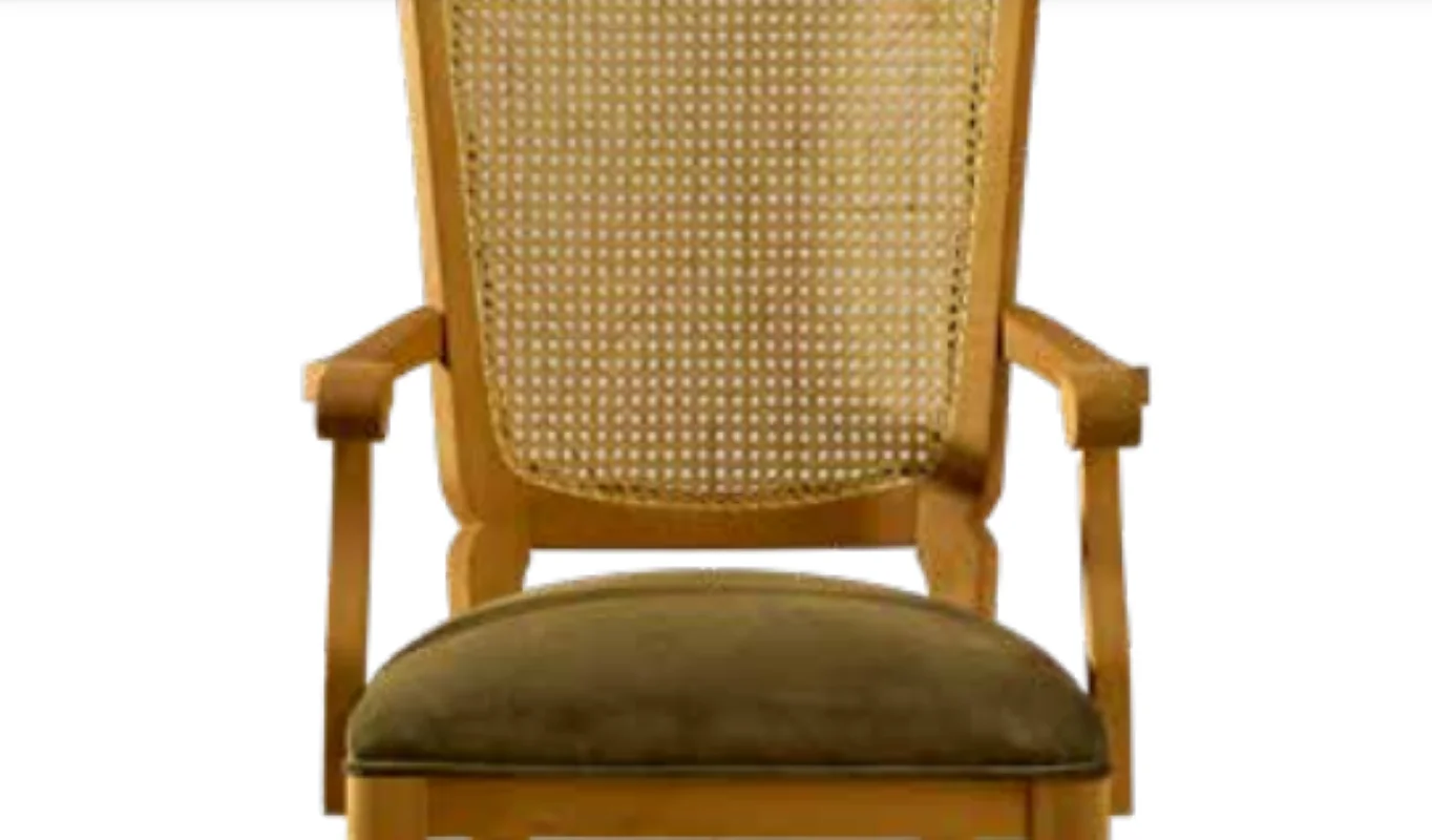 Sandalye 19749 Zus2144 HASIR SIRT Model TAM KOLÇAK Kayın Aslan Ay