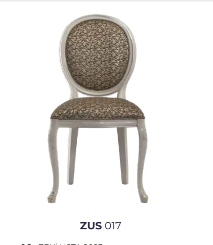 Sandalye 19754 Zus 2156 MADALYON Model Kayın Ayak Gold Desen Örgü