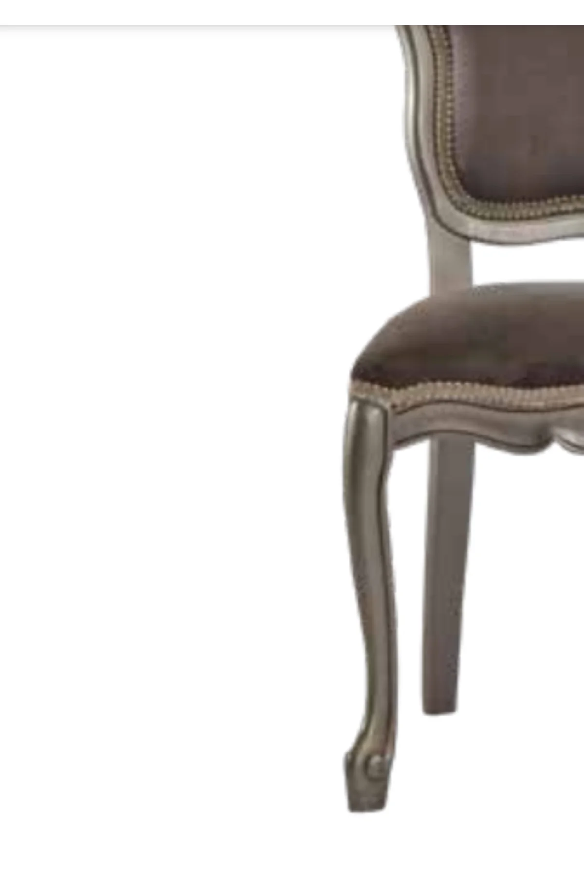 Sandalye 19758 Zus 2140 Model Gri Renk Baby Face Kumaş Kayın Aslan Ayak El Yapım Sandalye 19758 Zus 2140 Model Gri Renk Baby Face Kumaş Kayın Aslan Ayak El Yapım - Görsel 4