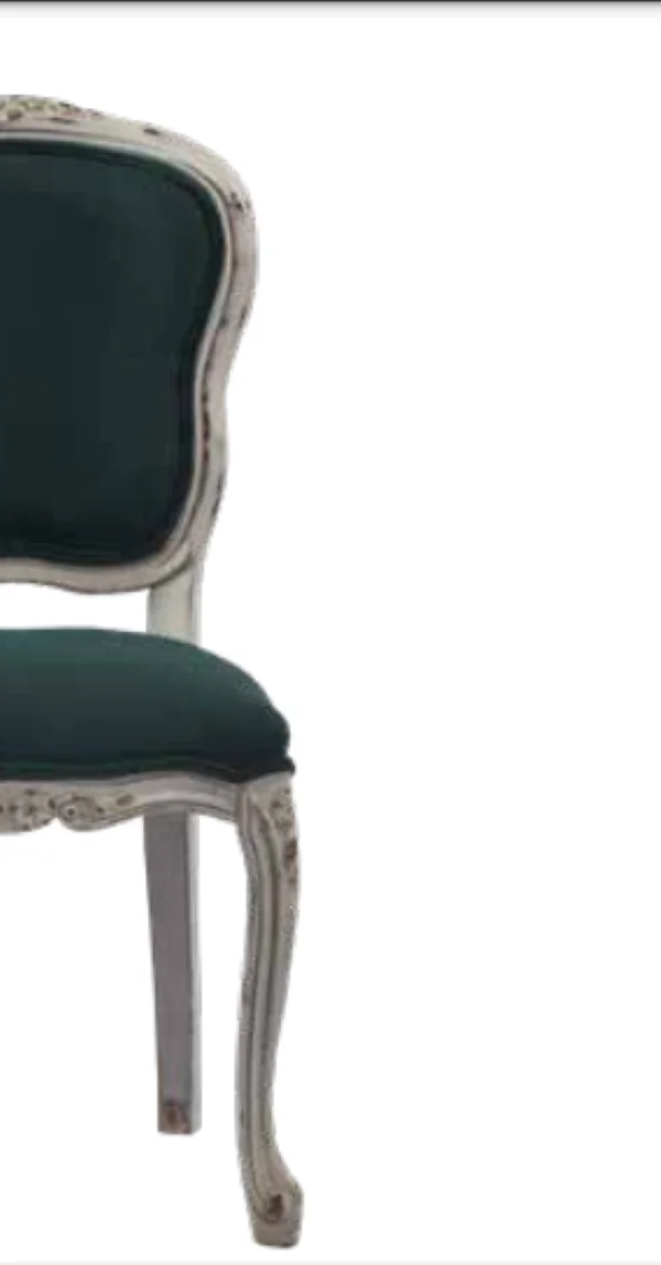 Sandalye 19759 Zus2142 Eskitme Model Yeşil Kumaş Kayın Eskitme As