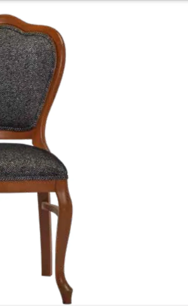 Sandalye 19764 Zus 2154 klasik Model Kayın Aslan Ayak Örgü Kumaş 