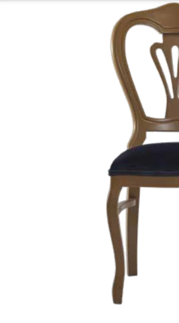 Sandalye 19768 Zus031 Oyma Çizgi Model Kayın Klasik Babyfac Kumaş