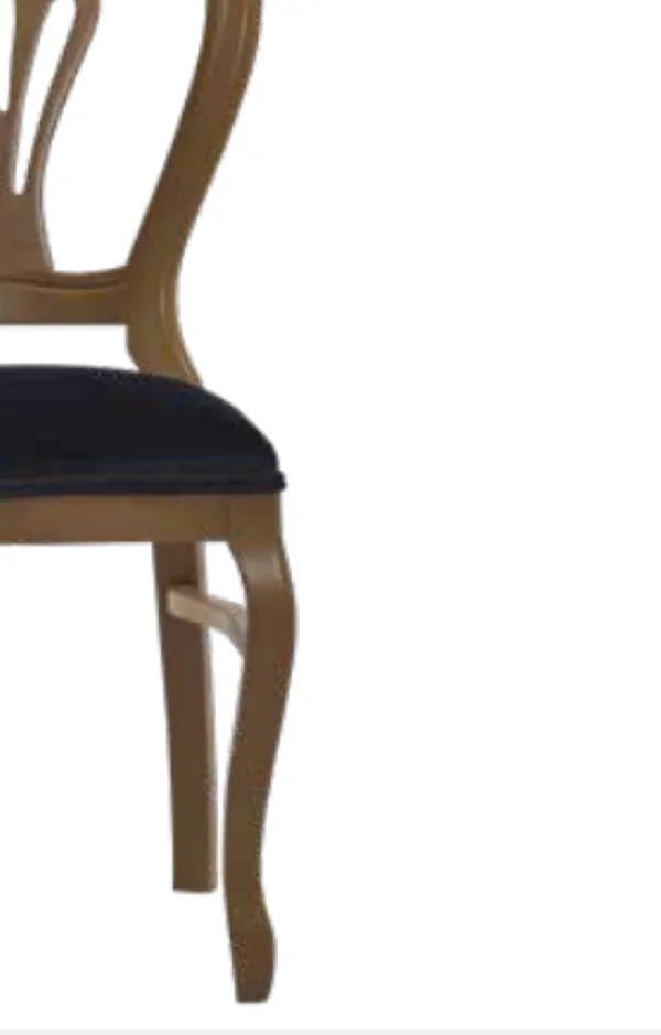 Sandalye 19768 Zus031 Oyma Çizgi Model Kayın Klasik Babyfac Kumaş