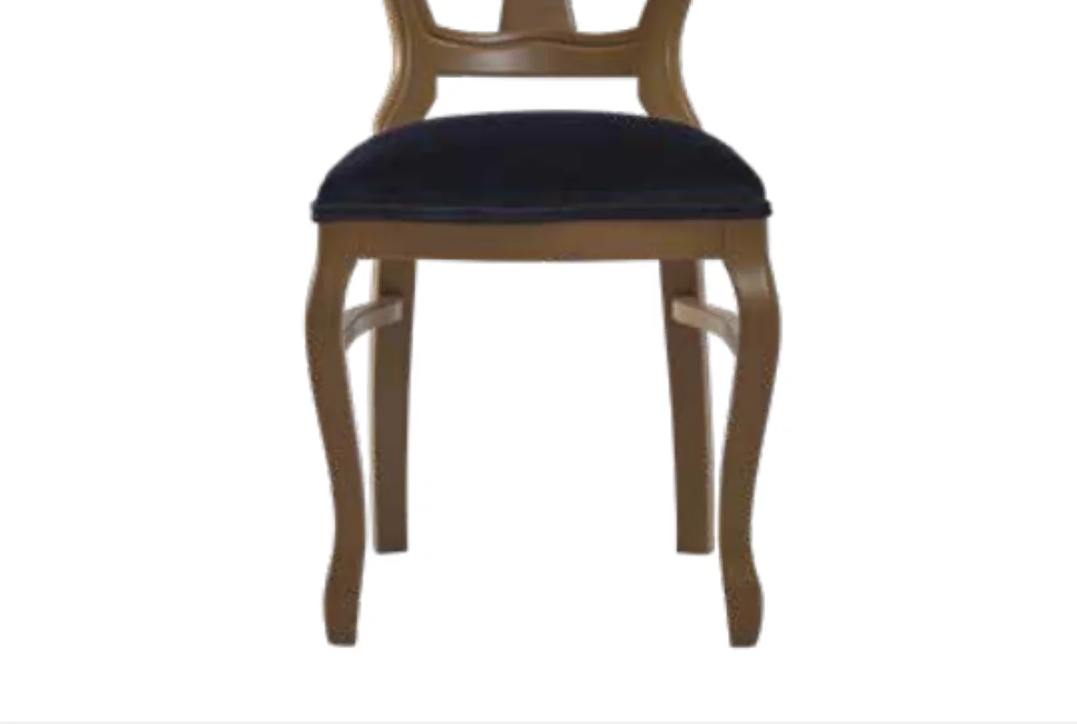 Sandalye 19768 Zus031 Oyma Çizgi Model Kayın Klasik Babyfac Kumaş
