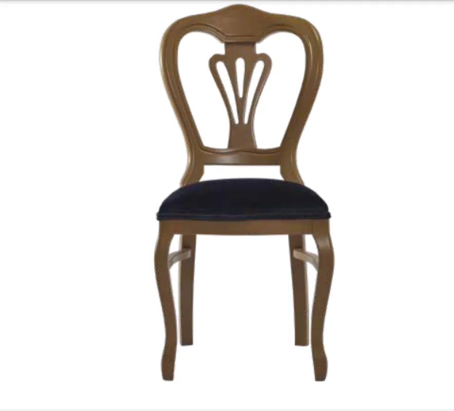 Sandalye 19768 Zus031 Oyma Çizgi Model Kayın Klasik Babyfac Kumaş