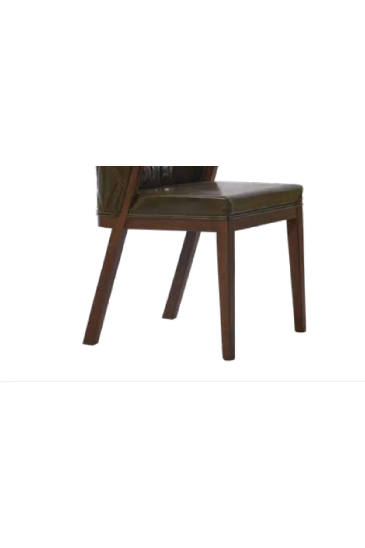 Sandalye 19775 Zus 2098 Suni Deri Model Kapiton Modern Ceviz Renk Kayın Aslan Ayk - Görsel 7