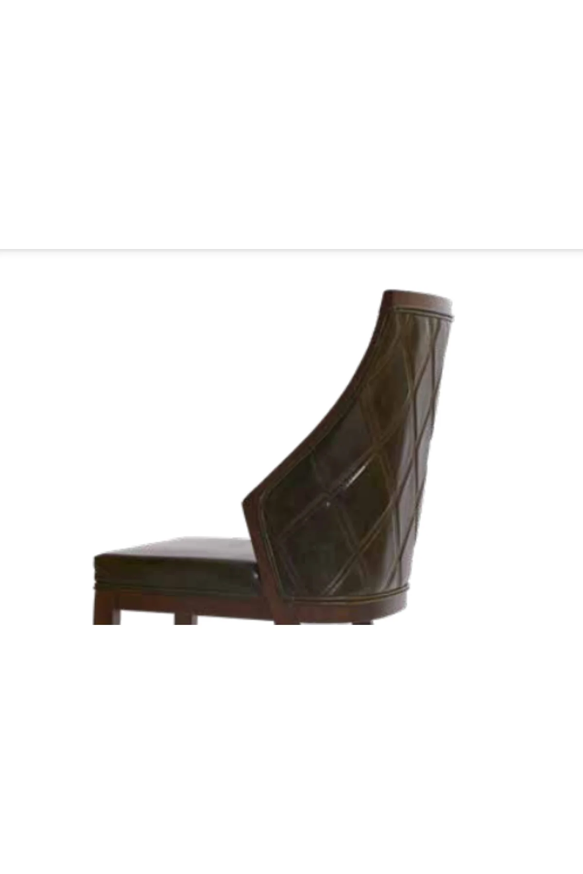 Sandalye 19775 Zus 2098 Suni Deri Model Kapiton Modern Ceviz Renk Kayın Aslan Ayk - Görsel 3