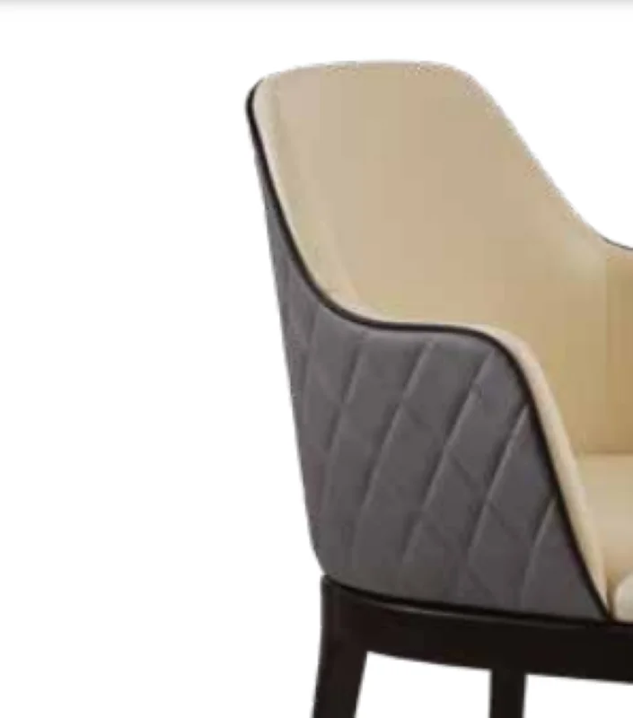 Sandalye 19796 Zus 059 Kolçak Model Gri-Bej Jaguar-Suni Deri Kuma