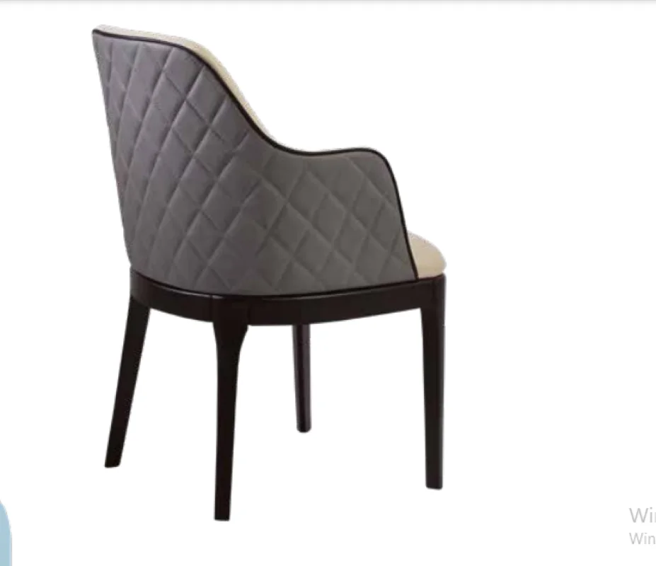 Sandalye 19796 Zus 059 Kolçak Model Gri-Bej Jaguar-Suni Deri Kuma