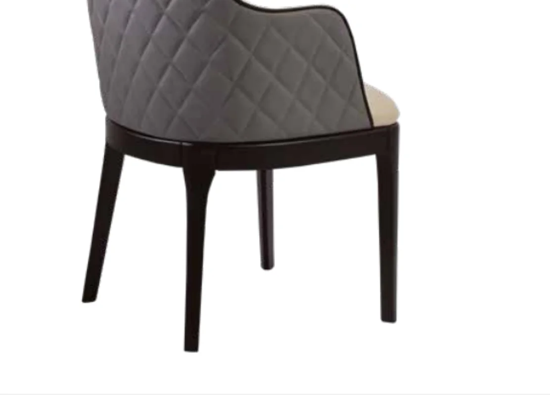 Sandalye 19796 Zus 059 Kolçak Model Gri-Bej Jaguar-Suni Deri Kuma