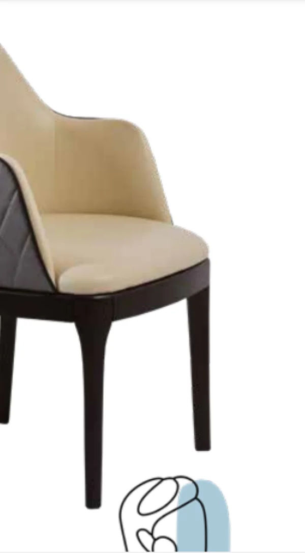 Sandalye 19796 Zus 059 Kolçak Model Gri-Bej Jaguar-Suni Deri Kuma