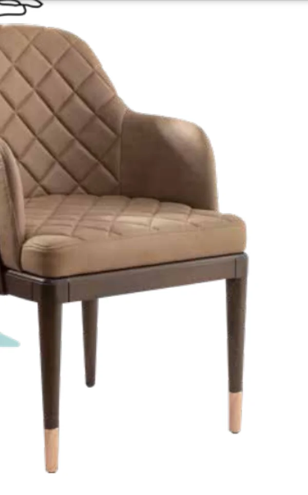 Sandalye 19797 Zus 2110 Berjer Model Vizon-Kahve Renk Tam Kolçak 