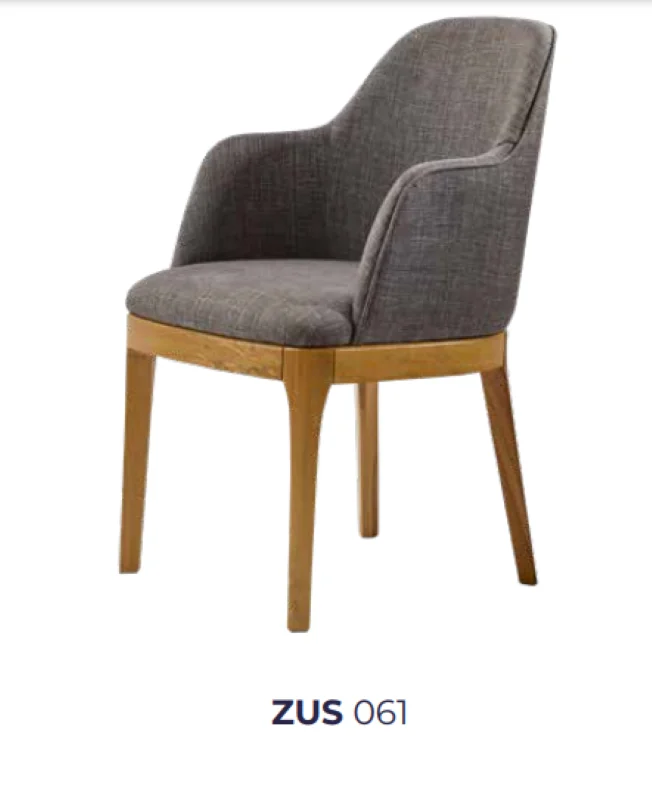 Sandalye 19798 Zus 2111 Berjer Model Gri Renk Tam Kolçak Ort Otur