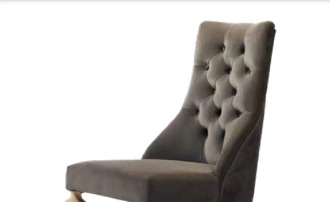 Sandalye 19800 Zus2121 Kapitone Model Gri Renk Ort Sırtı Kavrar K