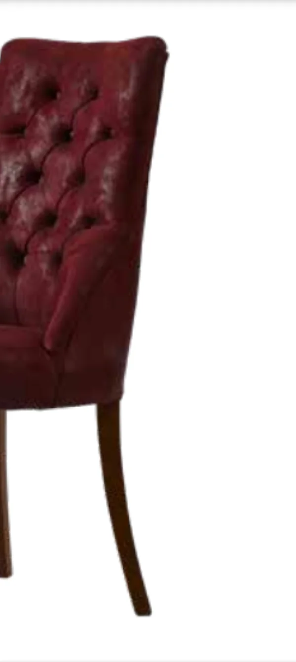Sandalye 19801 Zus 2120  Kapitone Model Bordo Ort Sırt Kavrar Kay