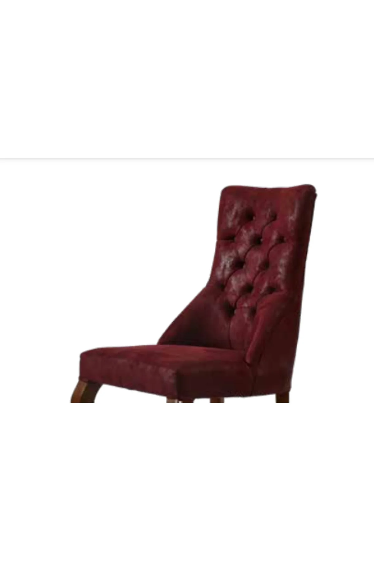 Sandalye 19801 Zus2120 Kapitone Model Bordo Ort Sırt Kavrar Kayın Avangart Ayak - Görsel 3