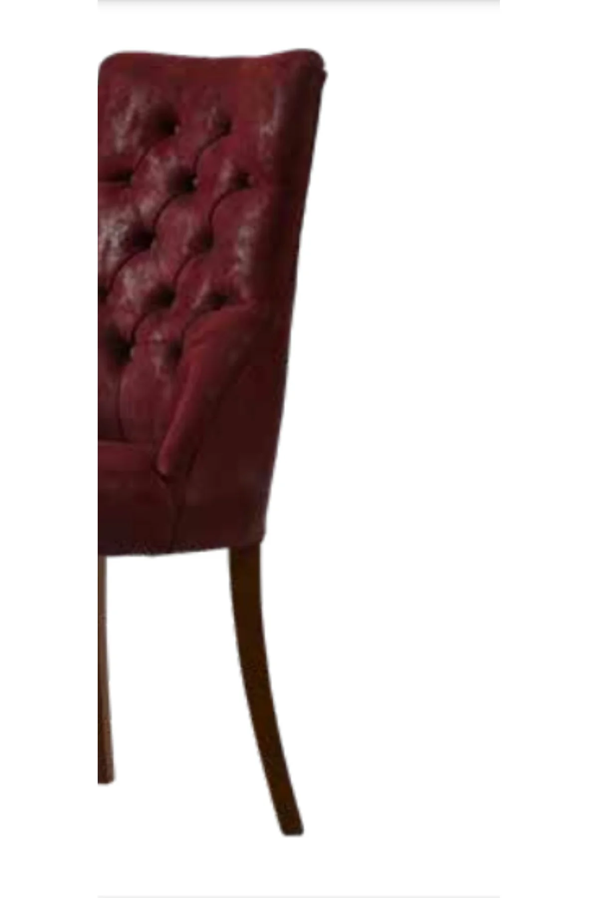 Sandalye 19801 Zus2120 Kapitone Model Bordo Ort Sırt Kavrar Kayın Avangart Ayak - Görsel 5