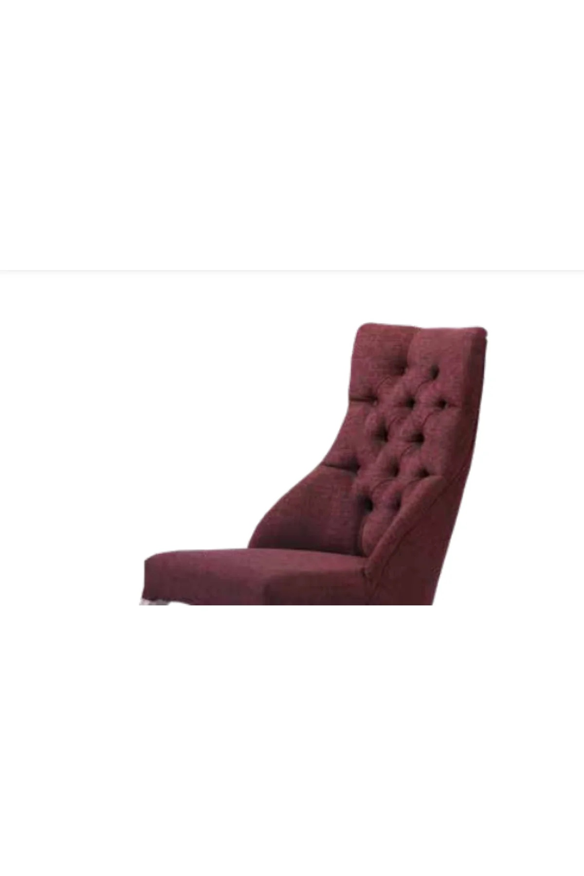 Sandalye 19804 Zus 066 Kapitone Model Bordo Renk Ort Oturm Sırt Kavrar Kayın Ayk - Görsel 4