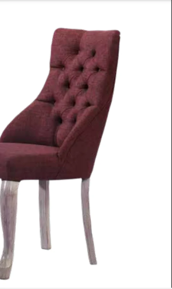Sandalye 19804 Zus 066 Kapitone Model Bordo Renk Ort Oturm Sırt K