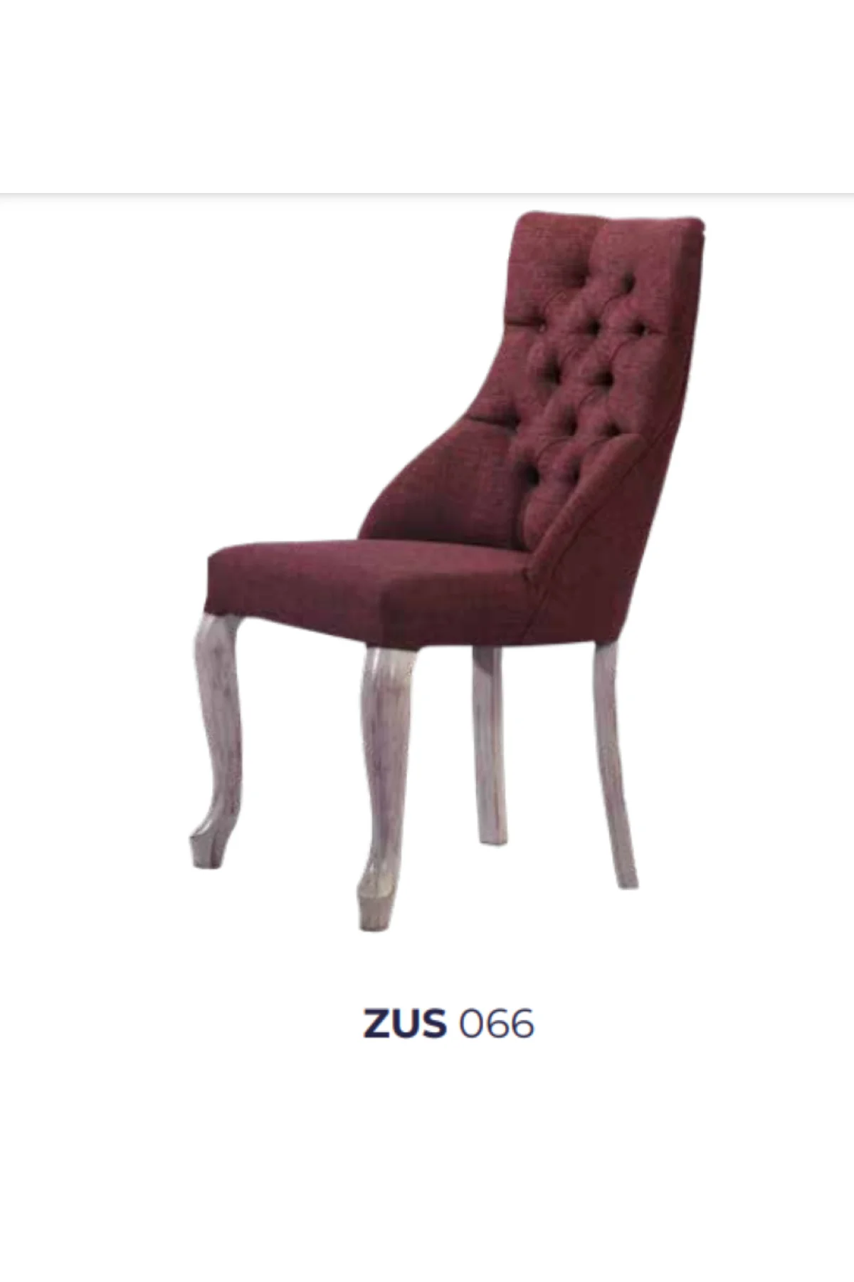 Sandalye 19804 Zus 066 Kapitone Model Bordo Renk Ort Oturm Sırt Kavrar Kayın Ayk - Görsel 5
