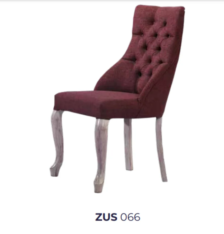 Sandalye 19804 Zus 066 Kapitone Model Bordo Renk Ort Oturm Sırt K
