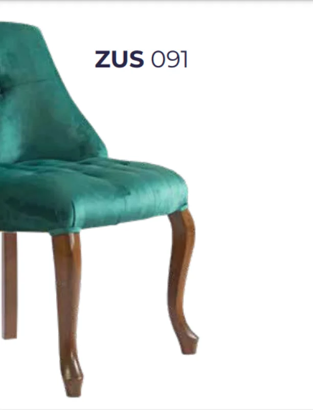 Sandalye 19829 Zus 091 Kapitone Model Kayın Aslan Ayak Geniş Ort 