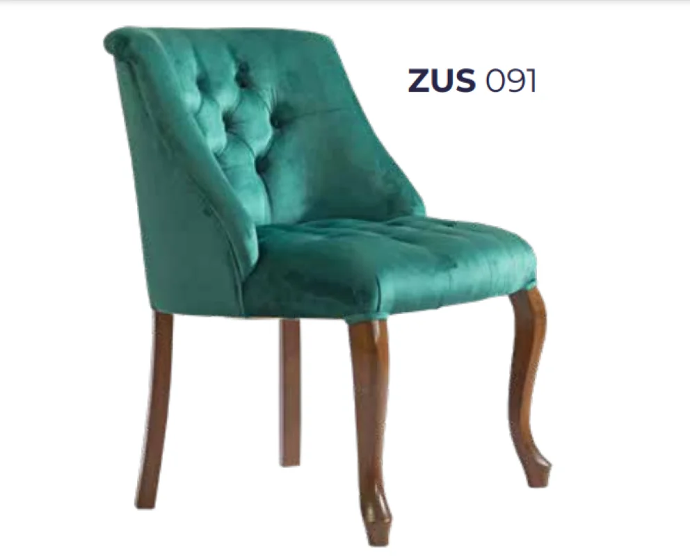 Sandalye 19829 Zus 091 Kapitone Model Kayın Aslan Ayak Geniş Ort 
