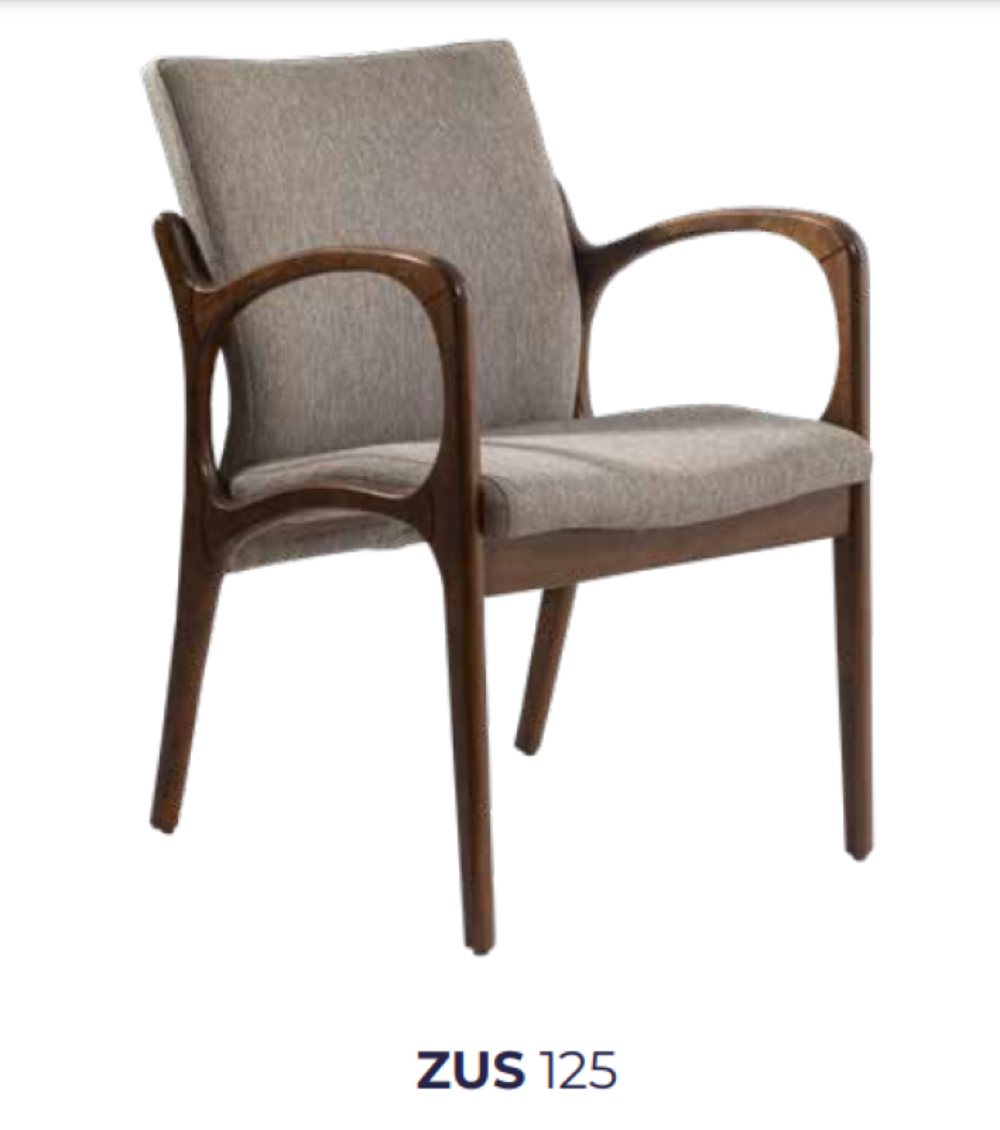 Sandalye 19861 Zus 2006 MODEL Kolçak Kayın Ayak Rahat Oturm Parlk