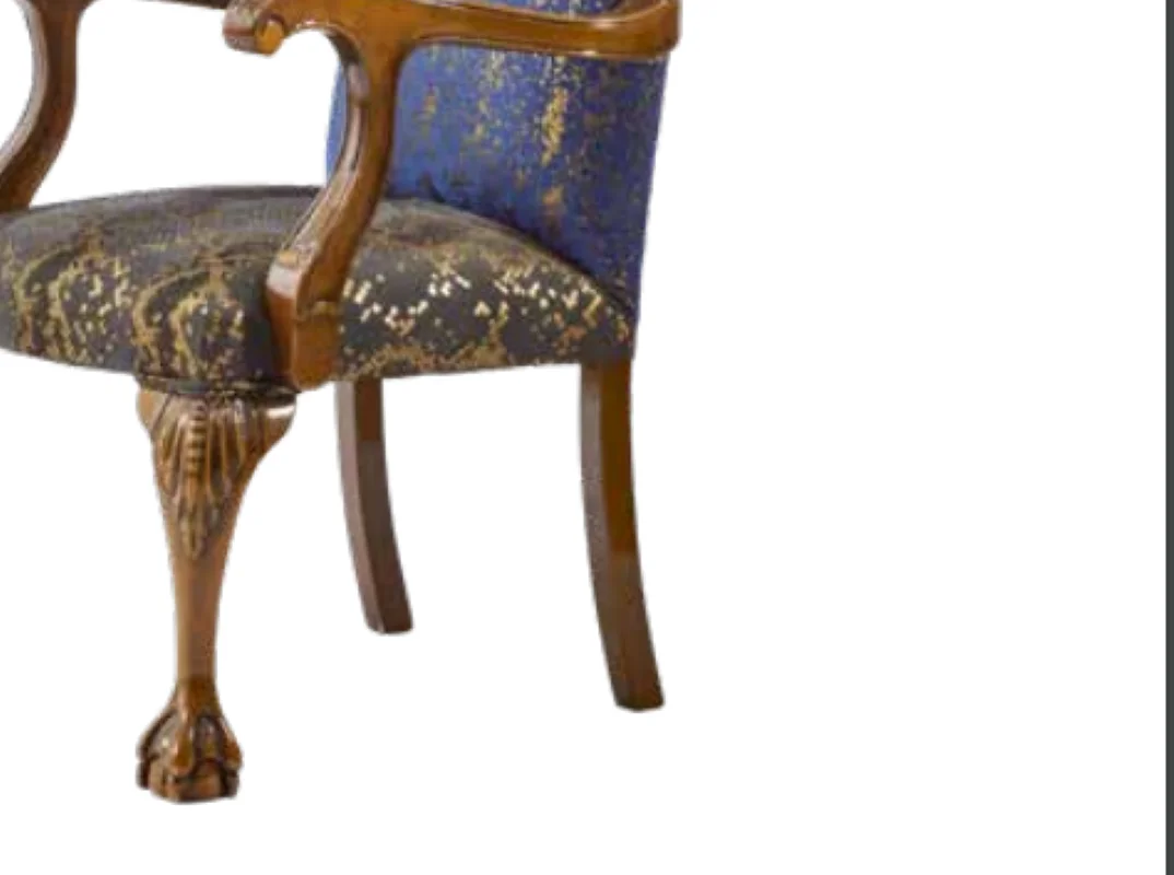Sandalye 198752 Zus2250 Model Oyma Ayak-Sırtlık Ahşap Retro Ceviz