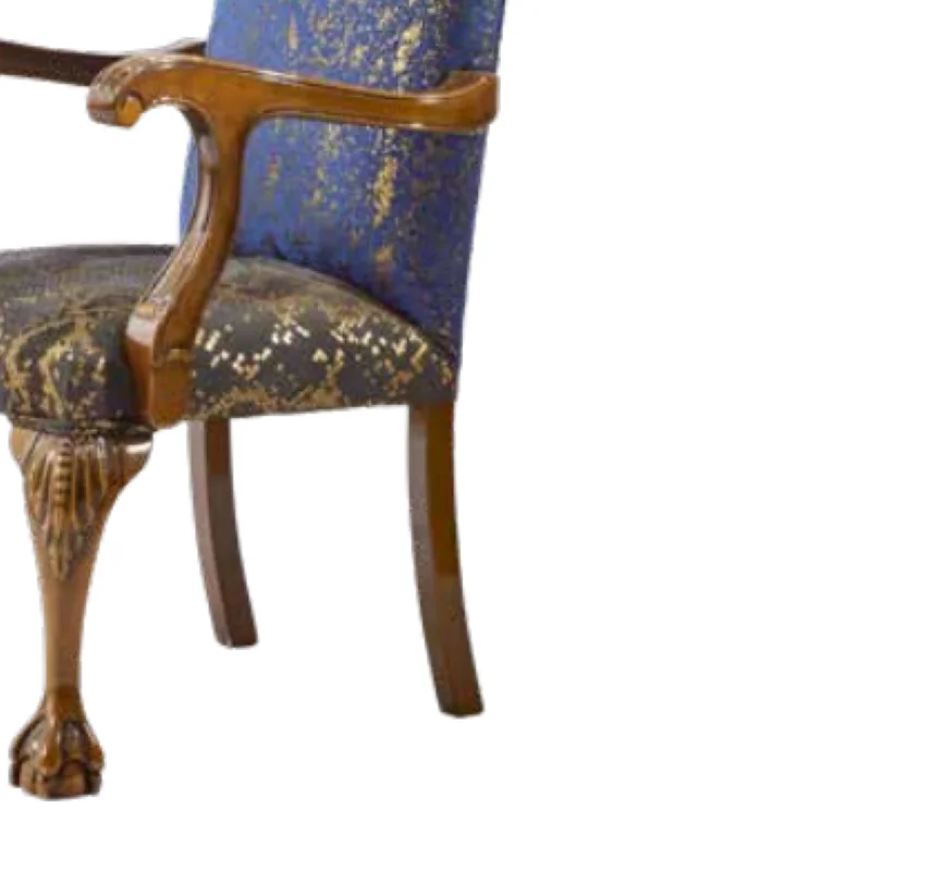 Sandalye 198752 Zus2250 Model Oyma Ayak-Sırtlık Ahşap Retro Ceviz