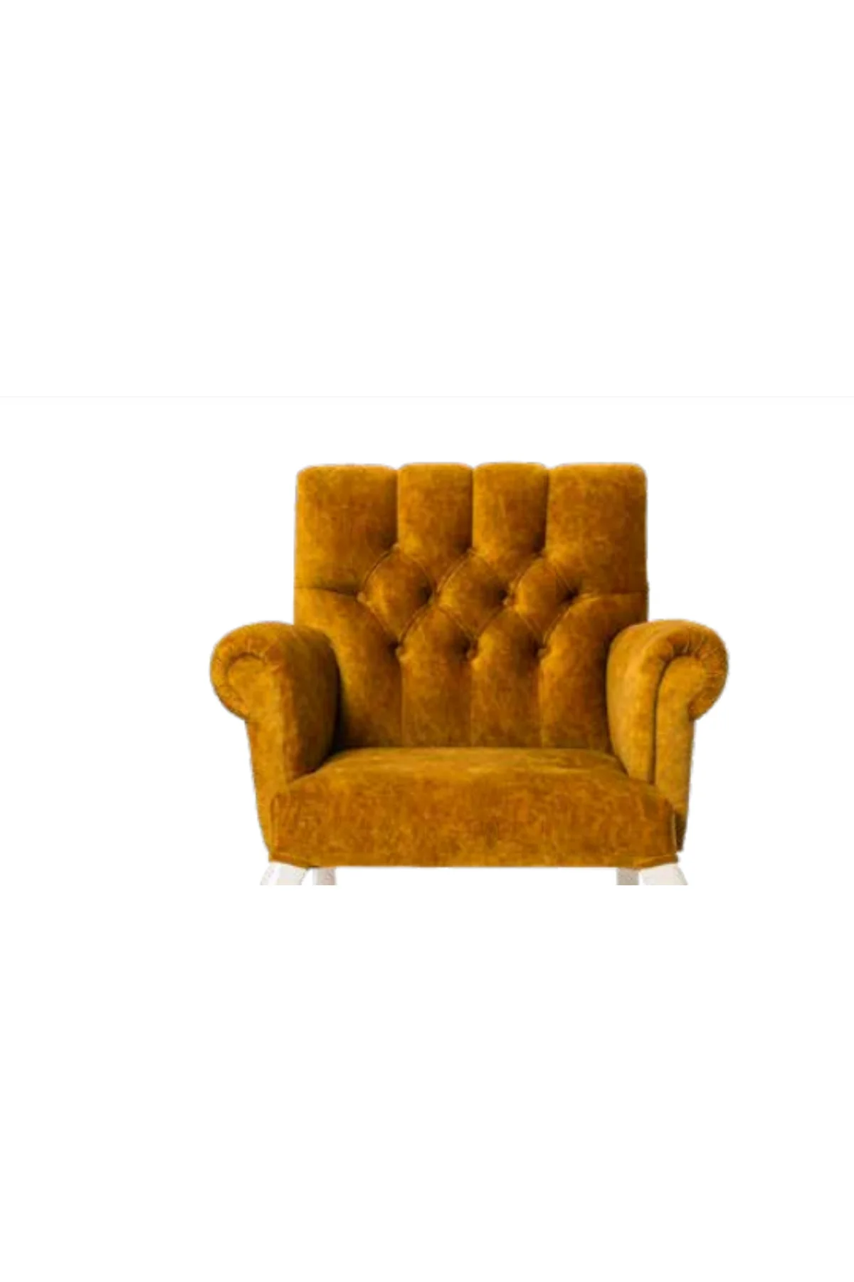 Sandalye 198756 Zus2262 Kapiton Berjer Kayın Retro Ayak Beyaz -Sarı kumş El Yapım Sandalye 198756 Zus2262 Kapiton Berjer Kayın Retro Ayak Beyaz -Sarı kumş El Yapım - Görsel 5