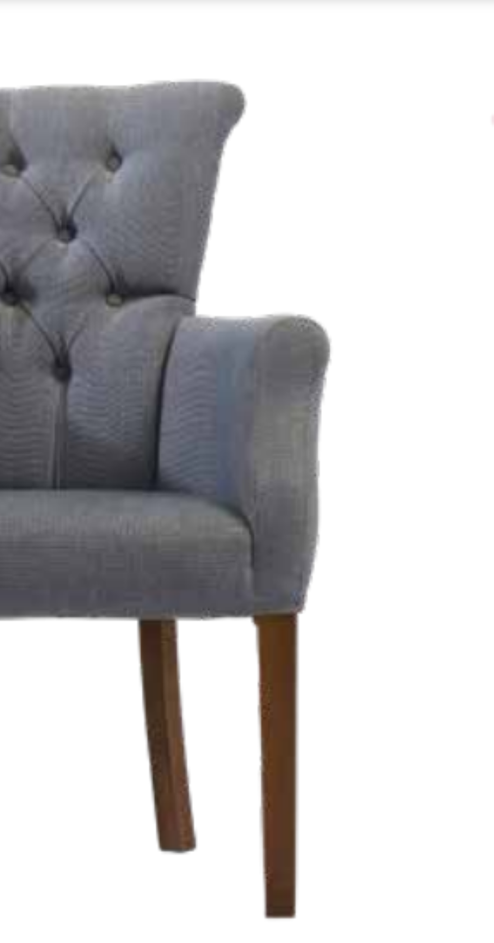 Sandalye 198760 Zus2266 Berjer Kayın Retro Ayak Mavi Nubuk Kumaş 