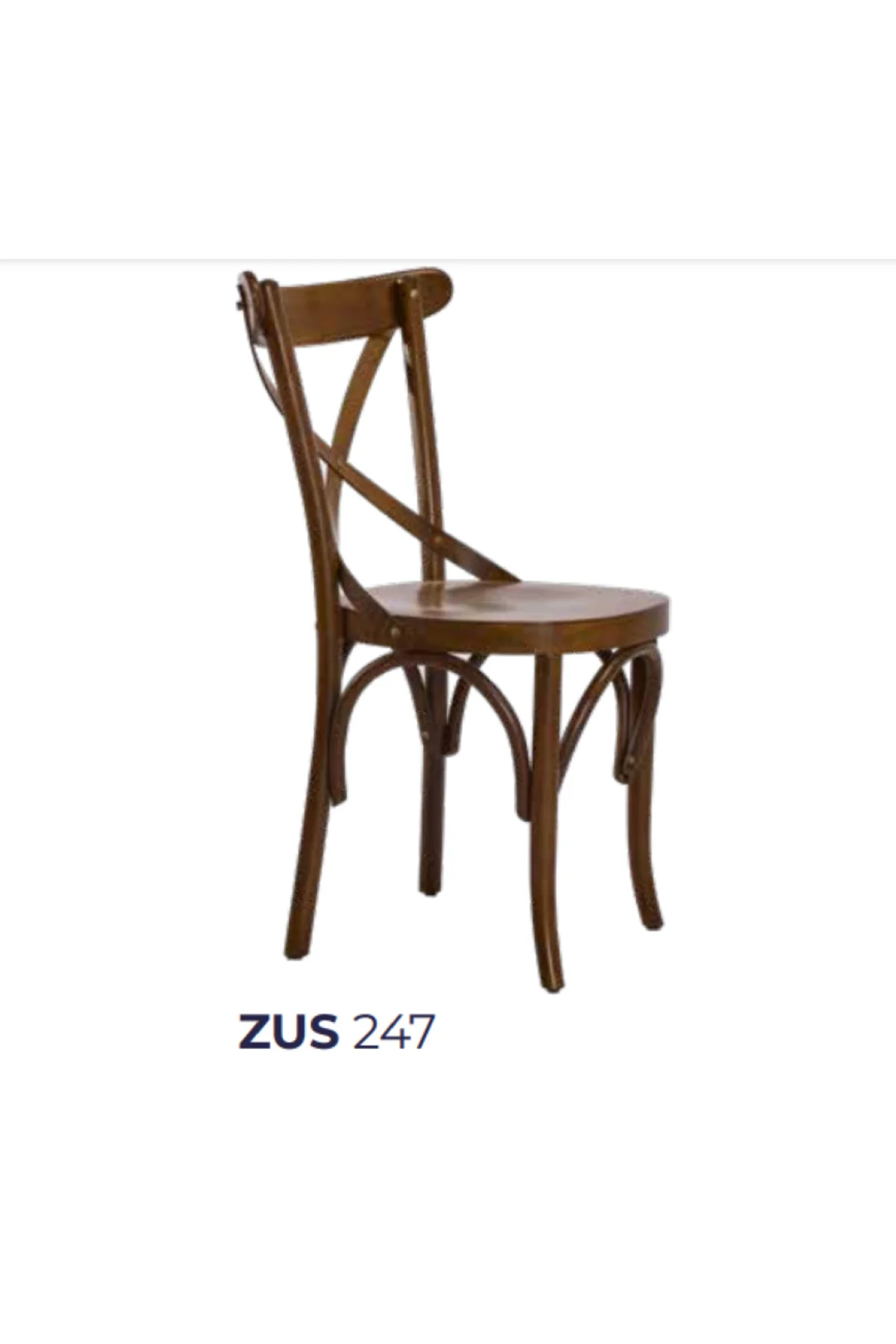 Sandalye 19894 Zus2206 Çapraz Sırtlık Model Kayın Bambu Açık Ceviz Renk El Yapım - Görsel 7