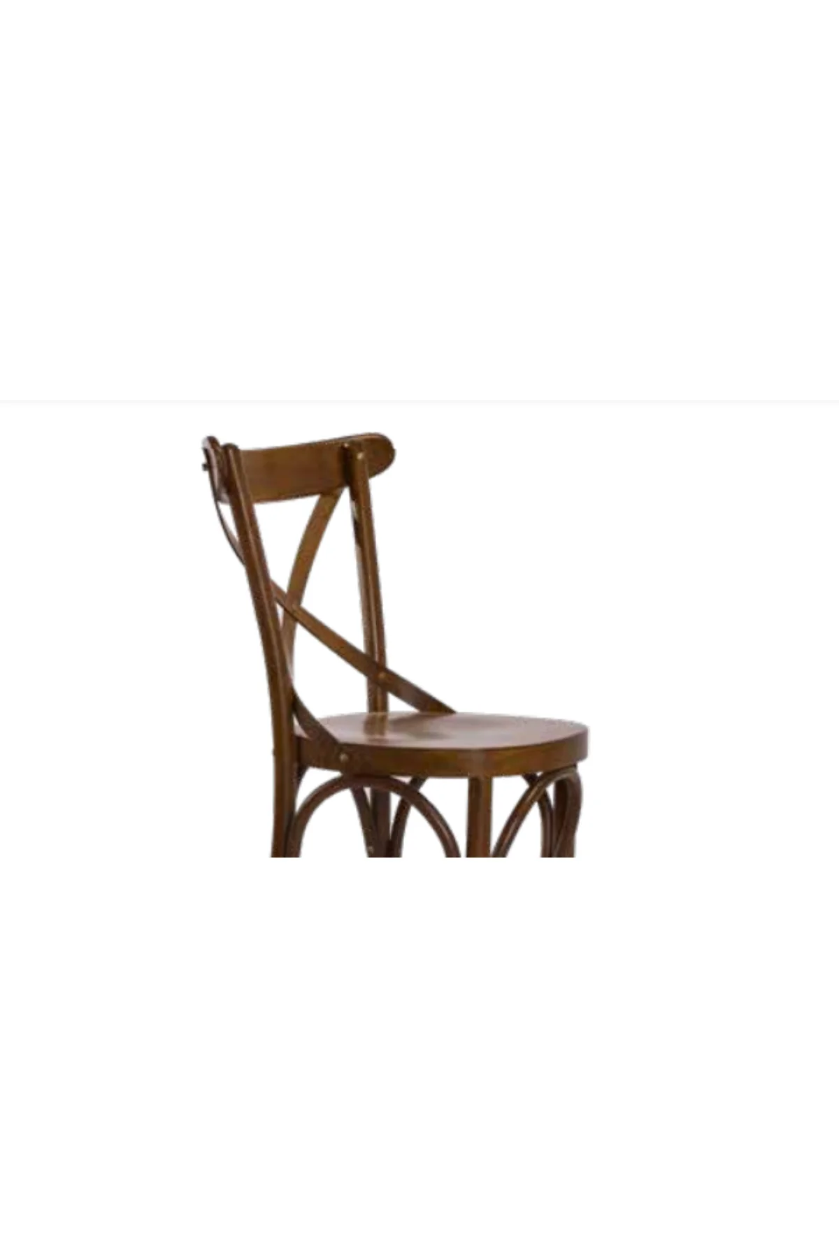 Sandalye 19894 Zus2206 Çapraz Sırtlık Model Kayın Bambu Açık Ceviz Renk El Yapım - Görsel 6