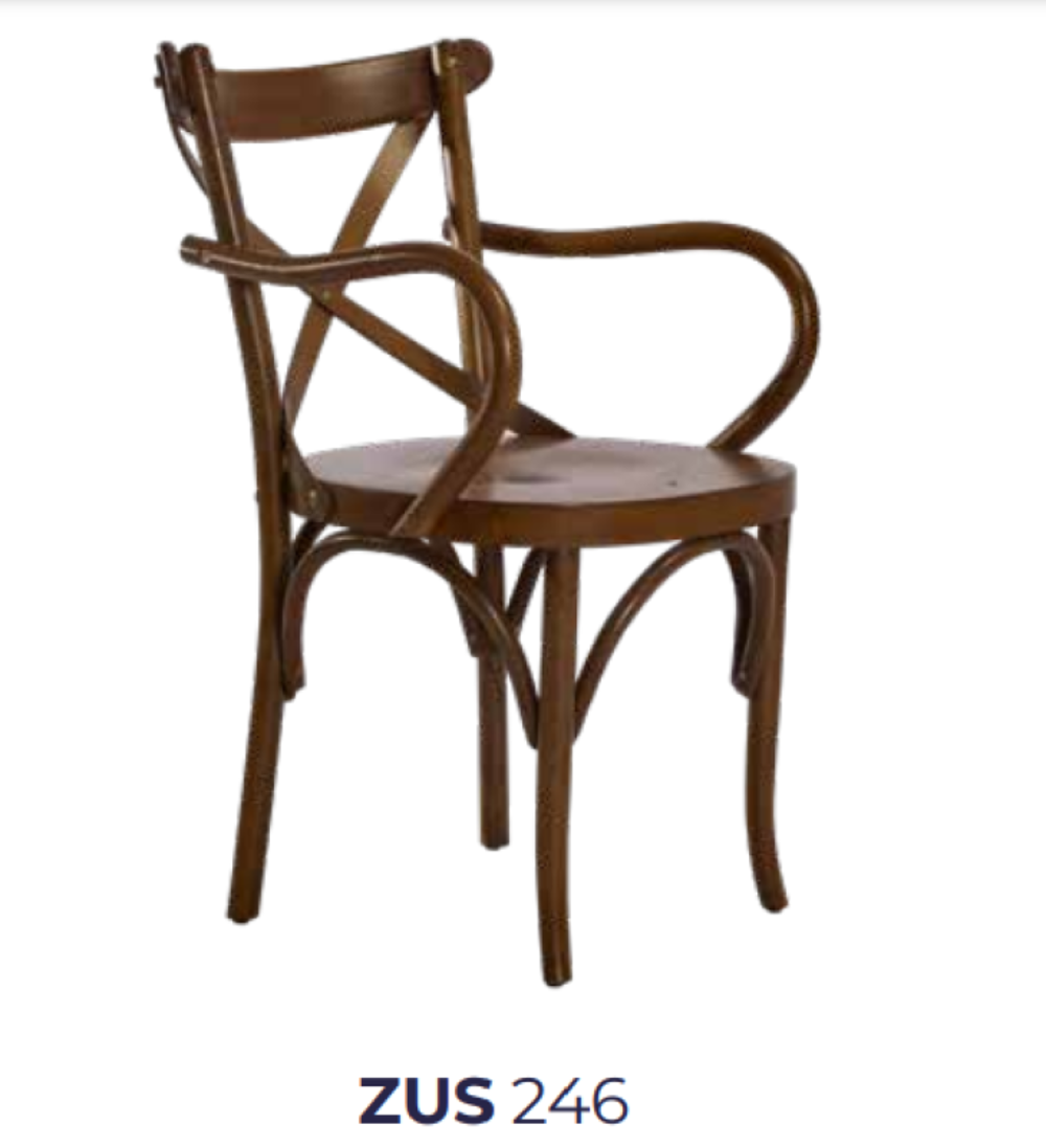 Sandalye 19895 Çapraz Sırt Model Kayın Bambu Kolçak Açk Ceviz Ren