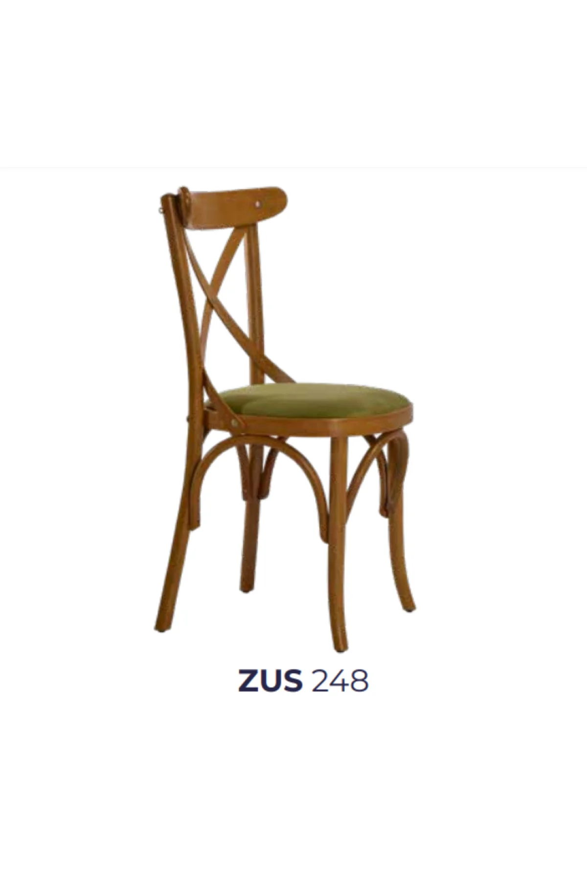 Sandalye 19897 Zus2207 Çapraz Sırtlık Model Bambu Retro Ayak Açık Ceviz El Yapım - Görsel 7