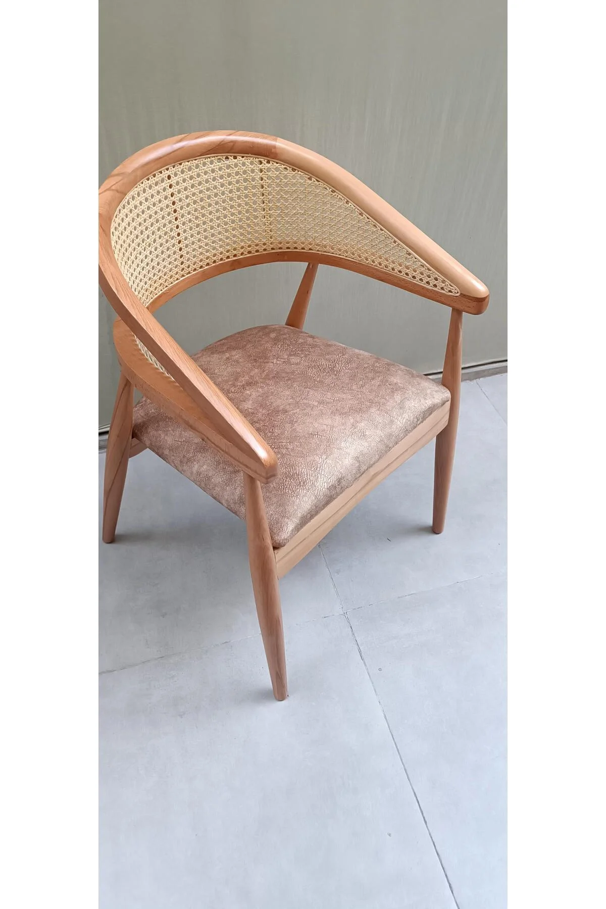 Sandalye 90159 İnci Hasır Klasik Model Ort Oturum Kayın Ayak Soho kumaş El yapım Sandalye 90159 İnci Hasır Klasik Model Ort Oturum Kayın Ayak Soho kumaş El yapım - Görsel 6
