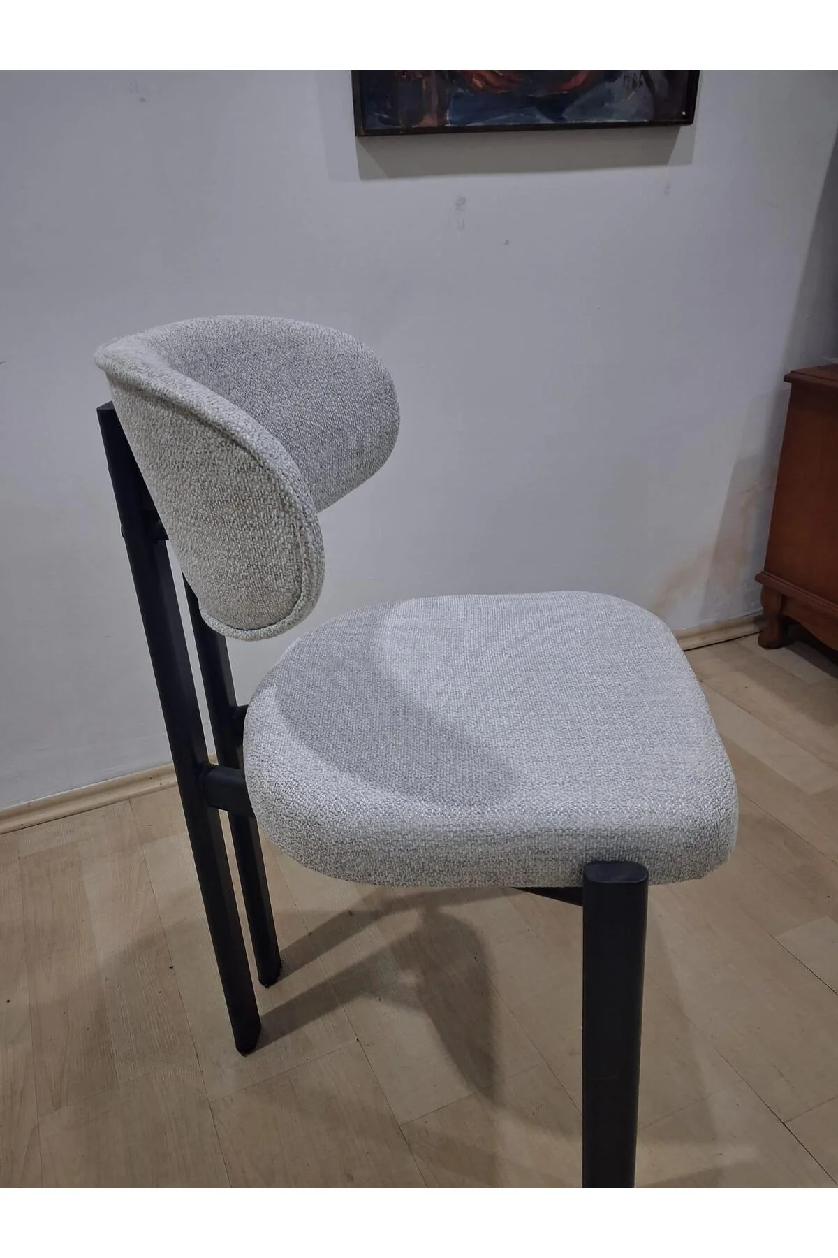 Sandalye 90603 Eliza Model Metal Siyah Ayak 1 Ad Ortopedik Kalın Sünger - Görsel 8