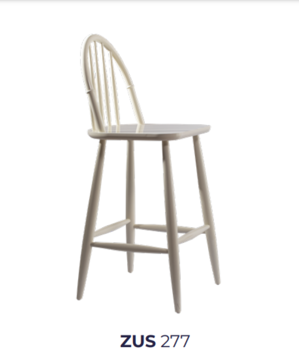 Sandalye BAR YÜKSEK 1919 Zus 2295 OVAL Sırt Kayın RETRO Ayak Parl