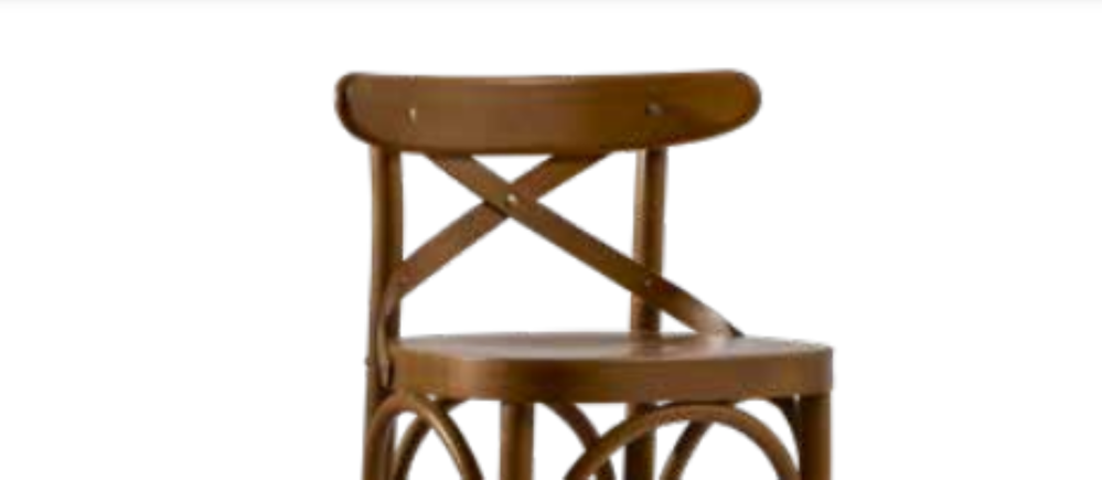 Sandalye BAR YÜKSEK 1921 Zus 2291 ÇAPRAZ Cafe Kayın Oval Parlak C