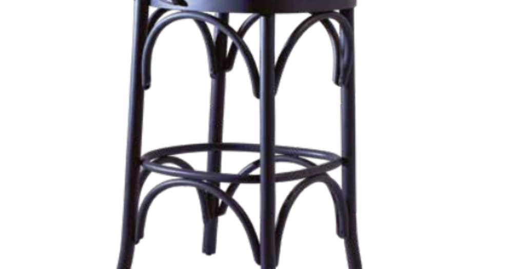 Sandalye BAR yüksek1918 Zus 2288 OVAL Ahşap Kayın Modern Ayak Siy