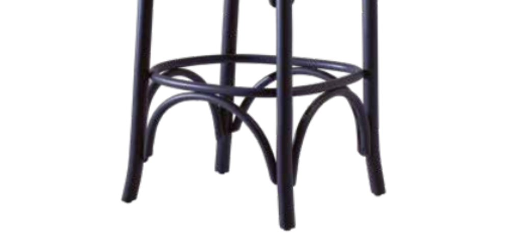 Sandalye BAR yüksek1918 Zus 2288 OVAL Ahşap Kayın Modern Ayak Siy