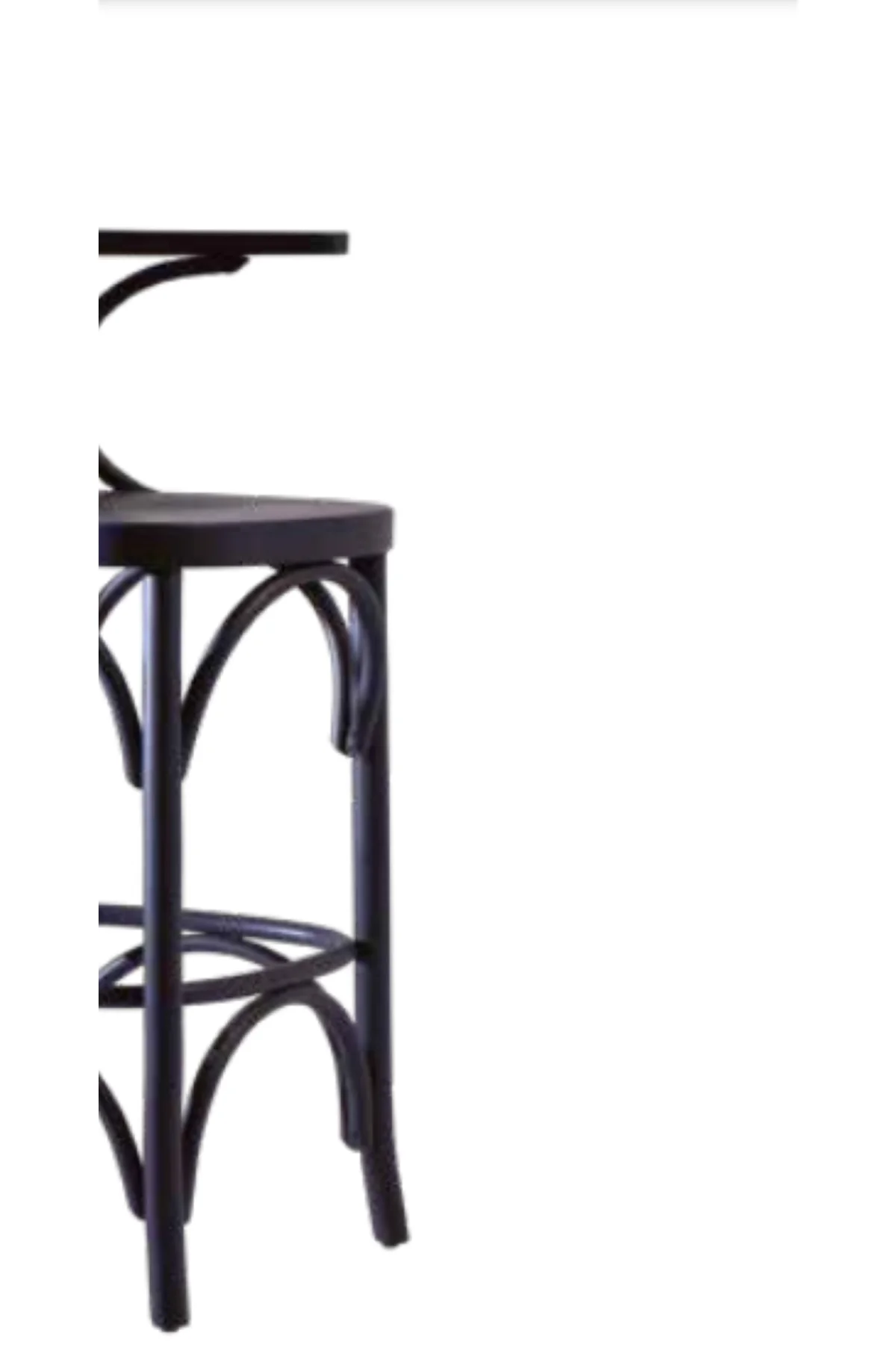 Sandalye BAR yüksek1918 Zus 2288 OVAL Ahşap Kayın Modern Ayak Siyah Boya İNOVATİF - Görsel 6