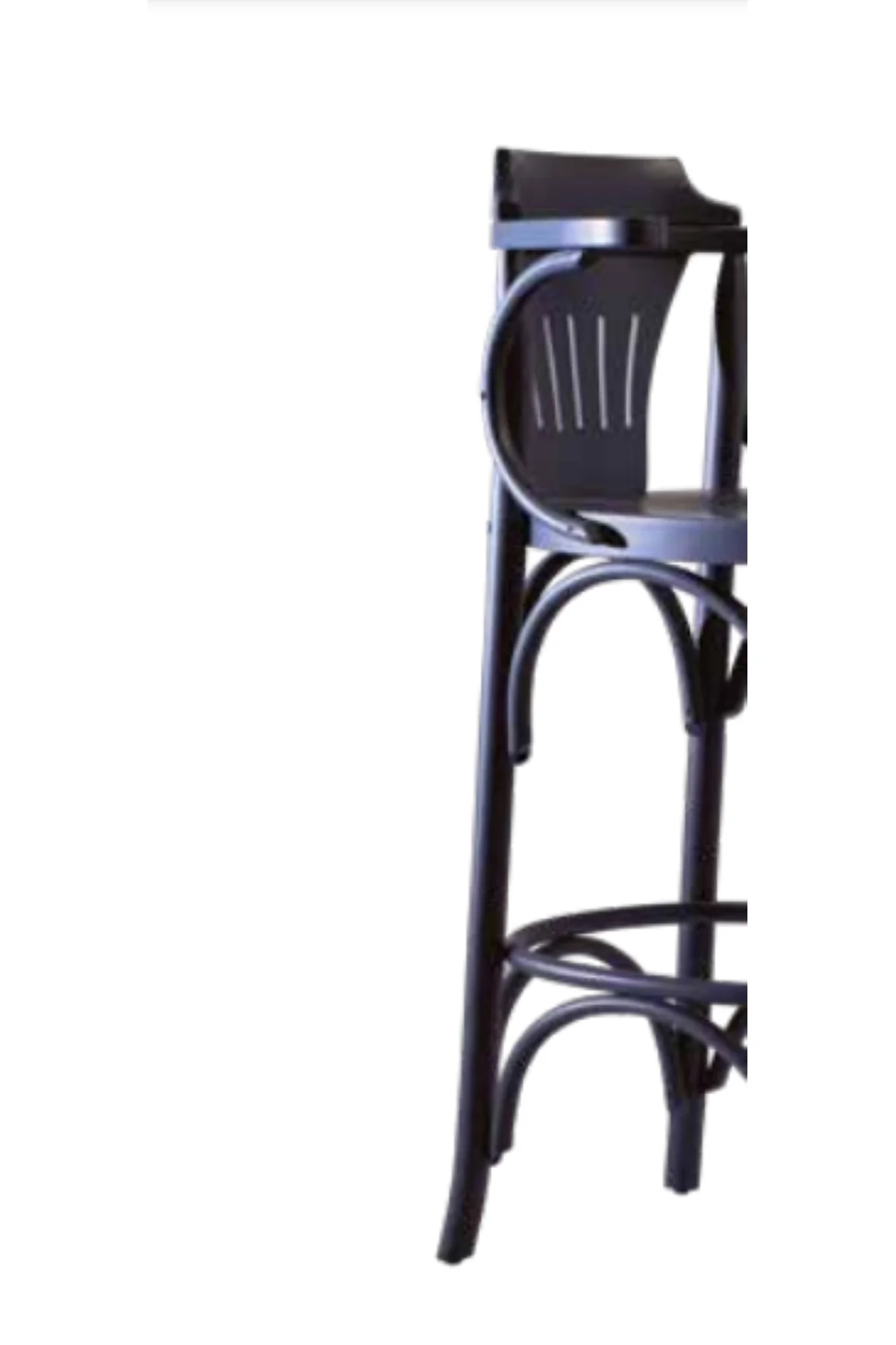 Sandalye BAR yüksek1918 Zus 2288 OVAL Ahşap Kayın Modern Ayak Siyah Boya İNOVATİF - Görsel 7
