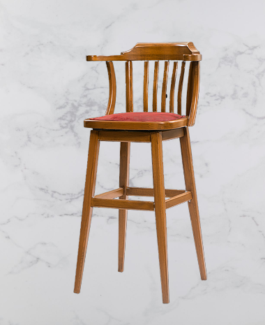 Sandalye ST 14155 Zus269 YÜKSEK BAR DÖNER Klasik Model Kayın Cevi