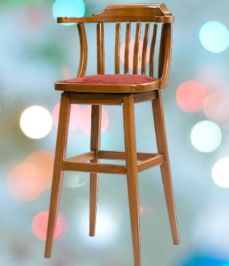 Sandalye ST 14155 Zus269 YÜKSEK BAR DÖNER Klasik Model Kayın Cevi