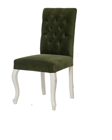 Sandalye ST 14209 Zus073 Kapiton Kayın ASLAN Ayak Parlak Beyaz Ba